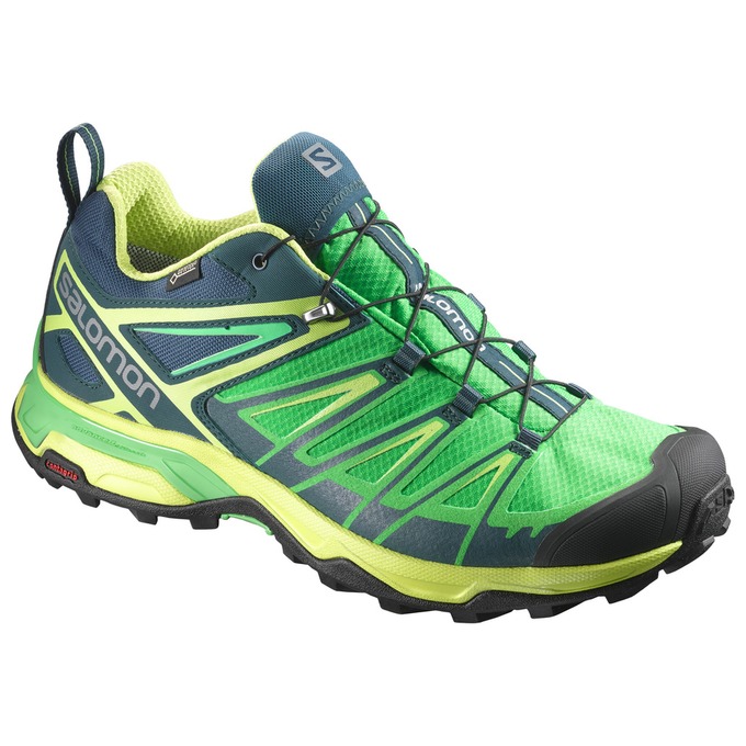 Zapatillas Trekking Salomon Hombre Verde / Negras - Salomon Argentina X ULTRA 3 GTX® ,450617-IRE